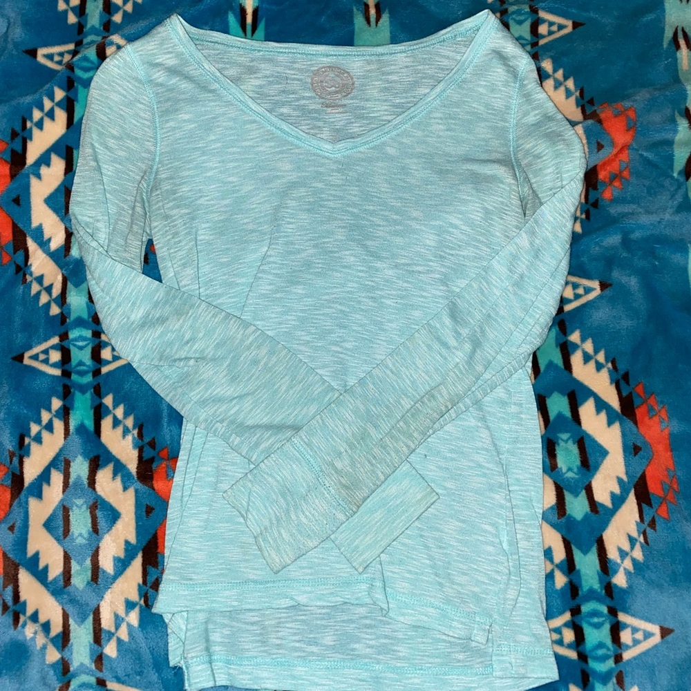 teal long sleeve